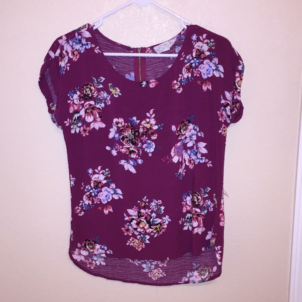 Pink Republic maroon blouse